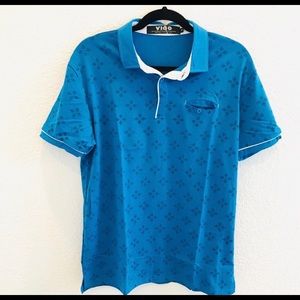 NWT Mens Clearance Polo turquoise blue shirt